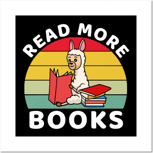 Read More Books Llama Mom Posters and Art